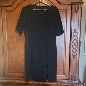 W by Worth Classic Black Midi Dress Size 10